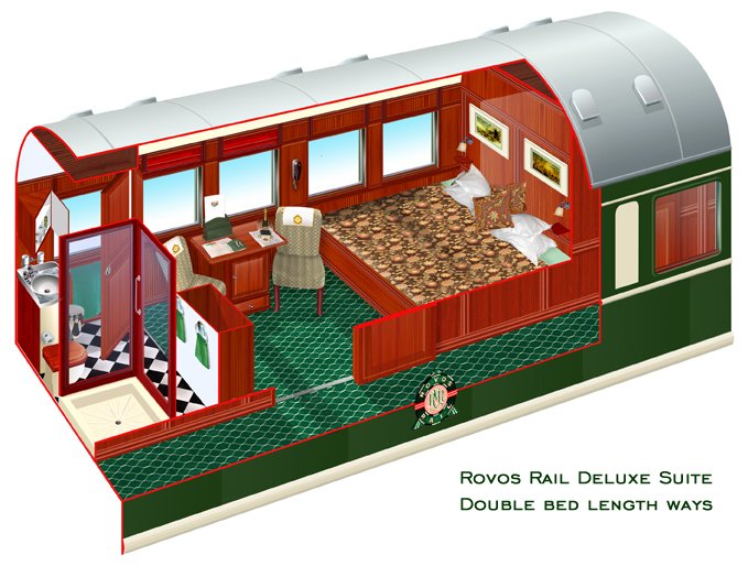 Rovos Rail Deluxe Double Length Suite
